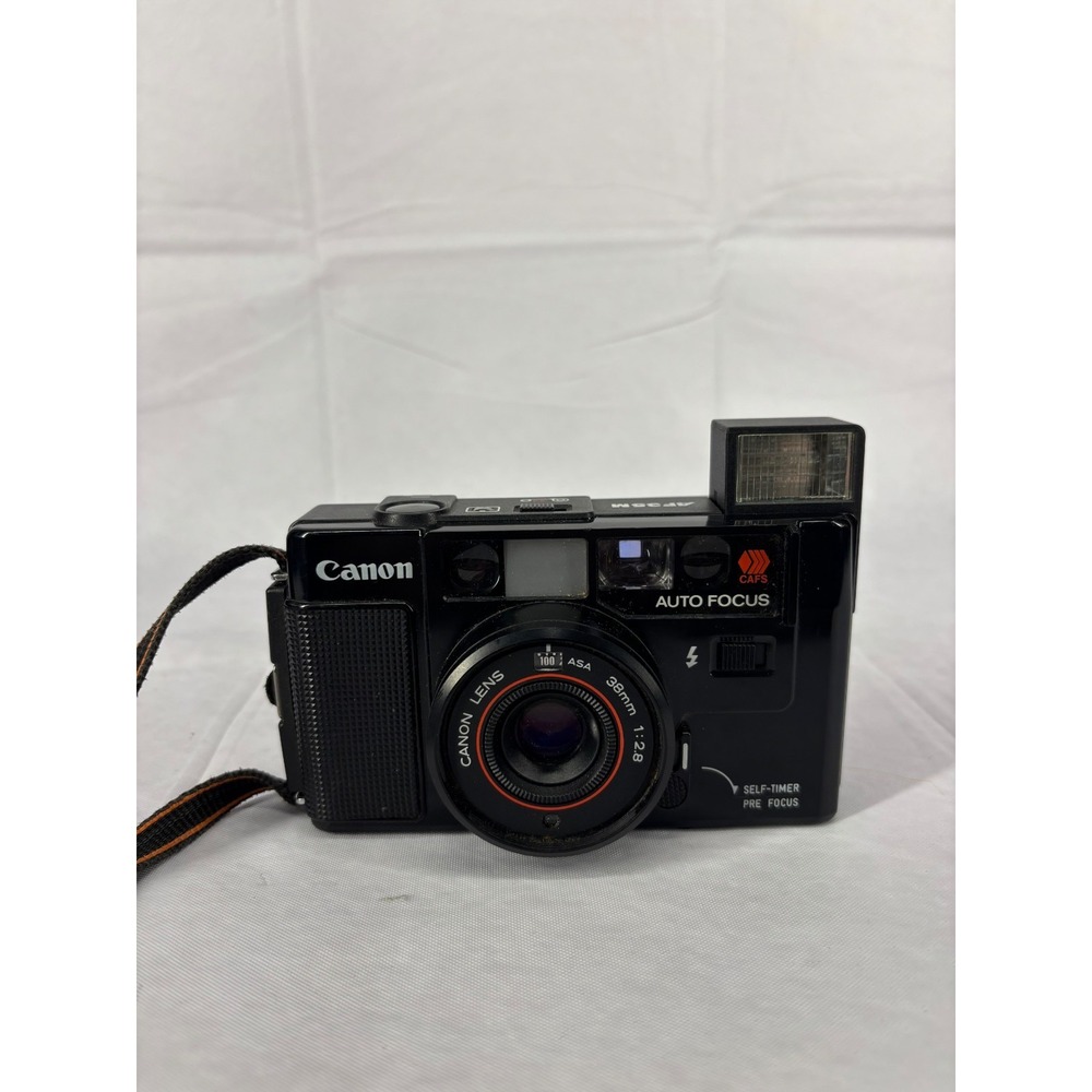 Canon Autofocus AF35M Compact 35mm Point Shoot Film Camera 38mm f/2.8 UNTESTED